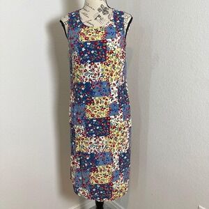 Ease‎ Sport Floral Dress Sleeveless Patchwork Cottagecore Casual Size 8